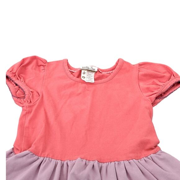 Matilda Jane Hide And Seek Coral And Purple Ruffle Top Size 4 - Picture 3 of 12